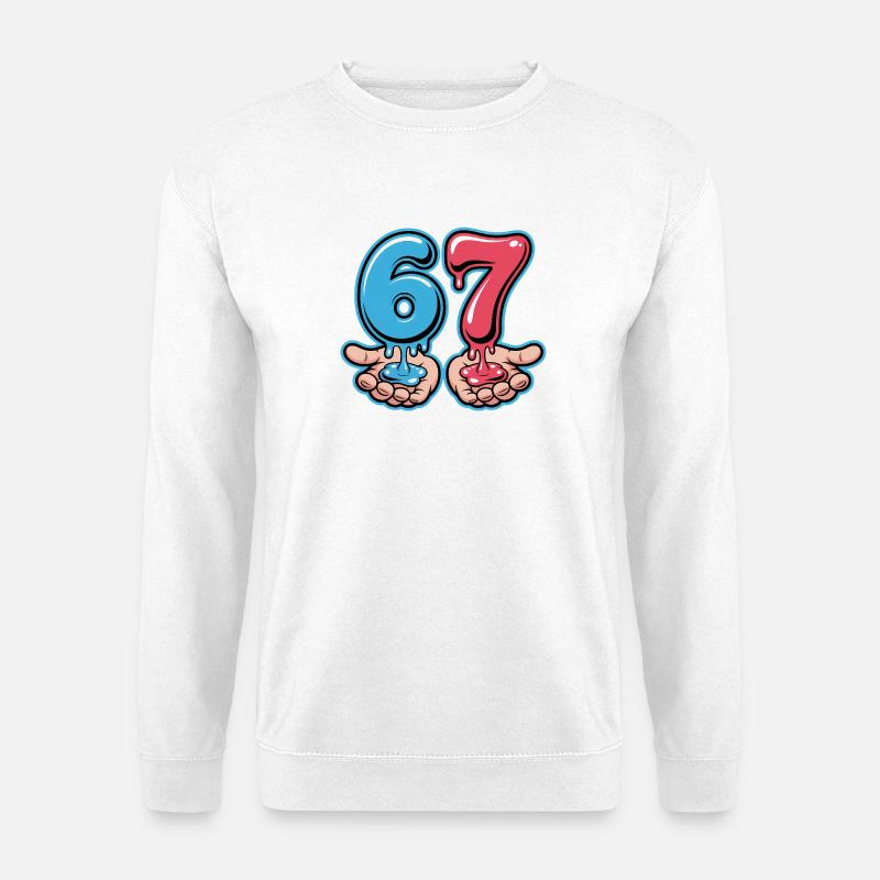67 - Funny Six Seven T-Shirt - Unisex Pullover - Weiß