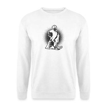 Characterful floorball design - Unisex Sweatshirt - white - Front
