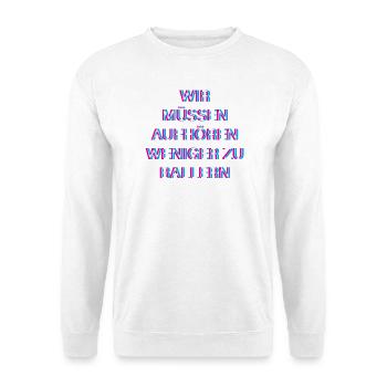 Hardtekk Tekk - Unisex Sweatshirt - white - Front