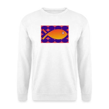 FISCH. SARDINE. APRILSCHERZ. MEER. OZEAN - Unisex Pullover - Weiß - Vorne