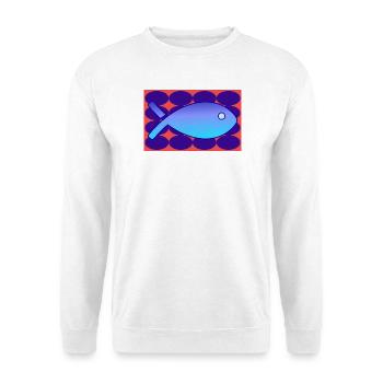 FISCH. SARDINE. APRILSCHERZ. MEER. OZEAN - Unisex Pullover - Weiß - Vorne