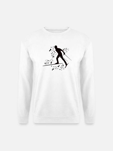Ski de fond Ski de fond - Sweat-shirt Unisexe - blanc