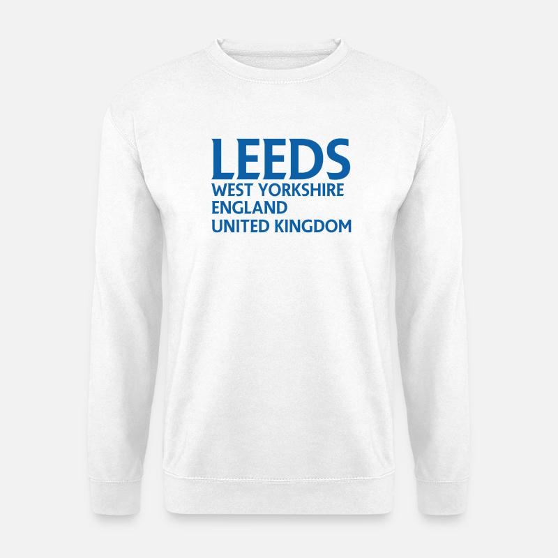 Leeds – England Liedtextdesign - Unisex Pullover - Weiß