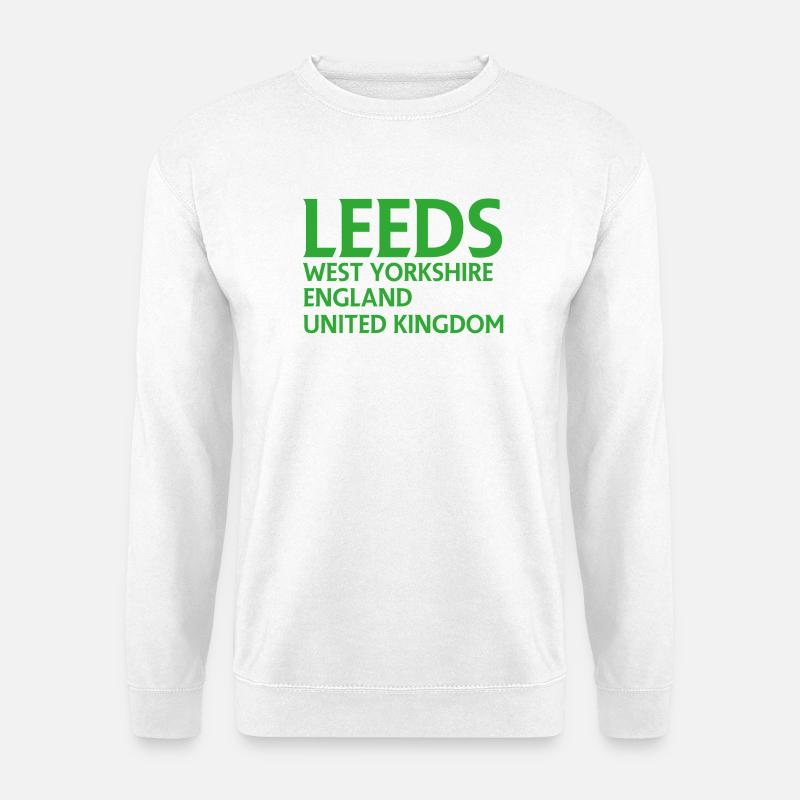Leeds – England Liedtextdesign - Unisex Pullover - Weiß