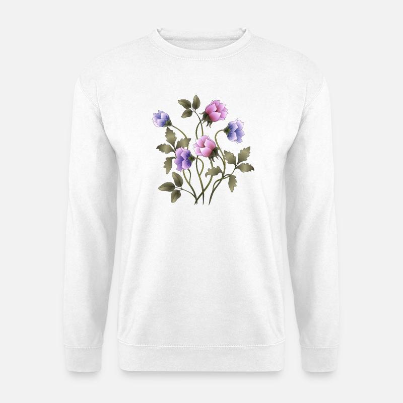 Blumen - Unisex Pullover - Weiß