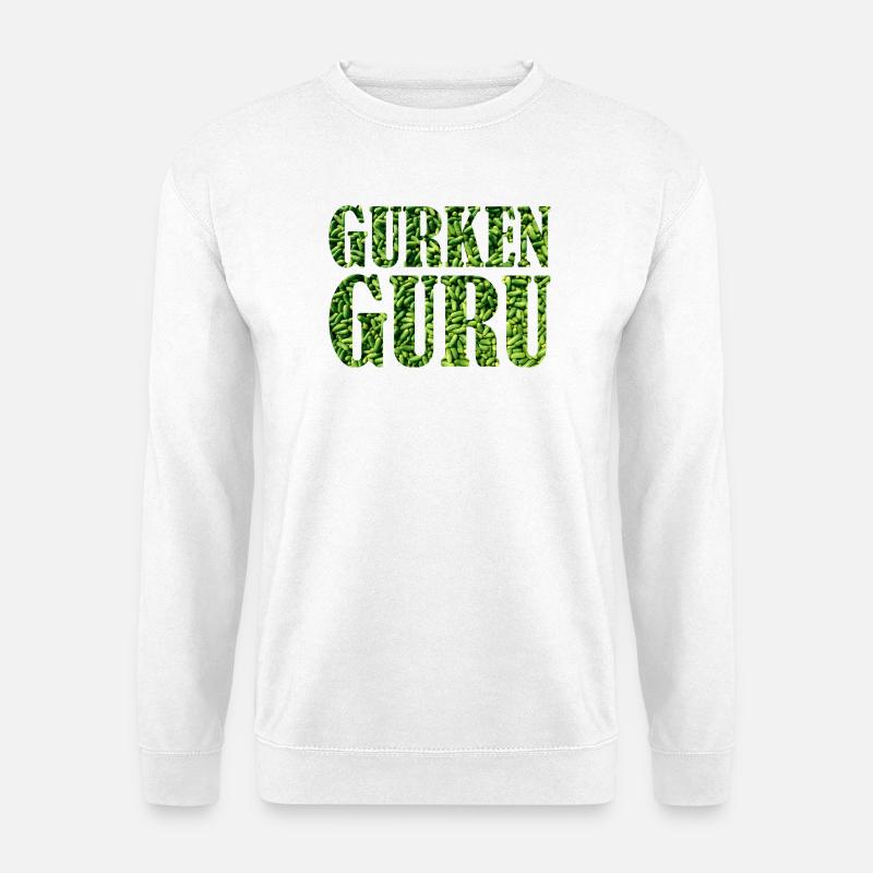 GURKENGURU Gurkenanbau Gärtner Gartenfreund - Unisex Pullover - Weiß