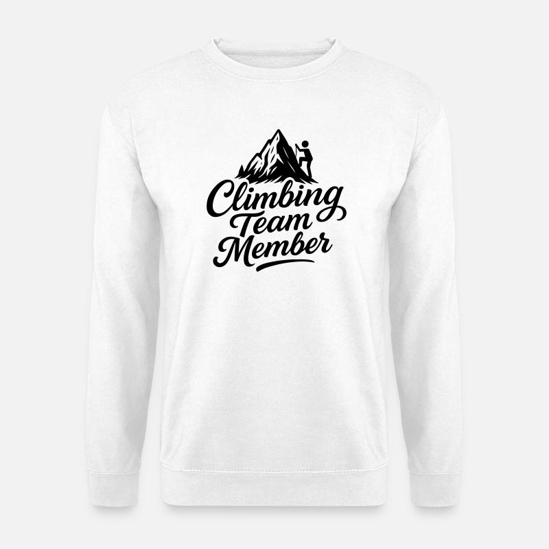 Climbing Mountains Team - Unisex Sweatshirt - white