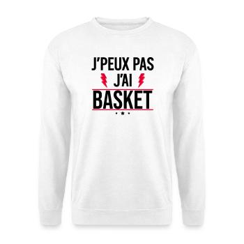 I can't I have basketball Humor Basketball - Unisex Sweatshirt - white - Front