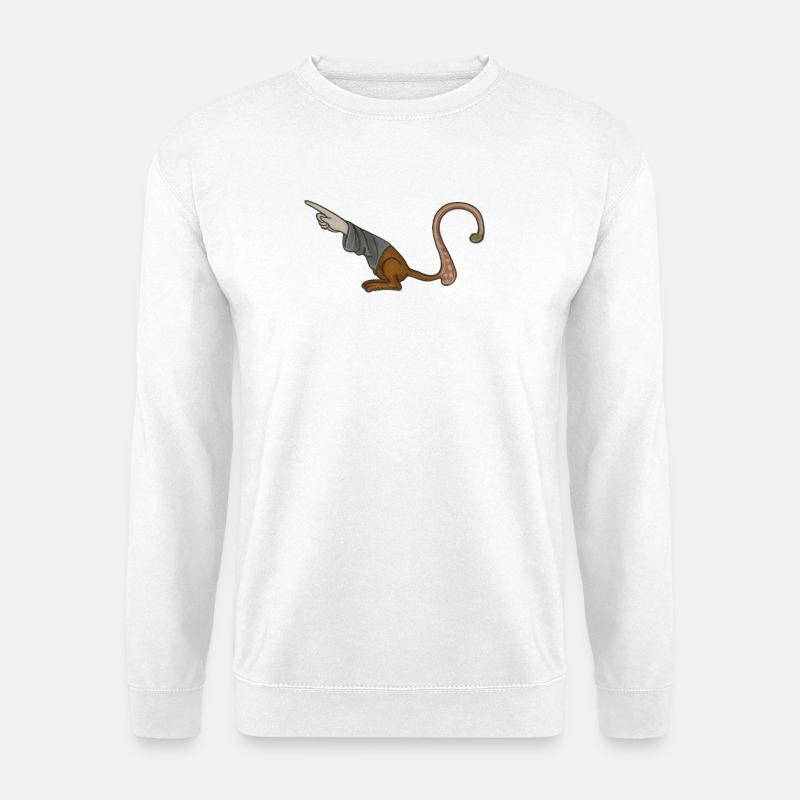 Medieval Pointer Finger - MARGINALIA - Unisex Sweatshirt - white