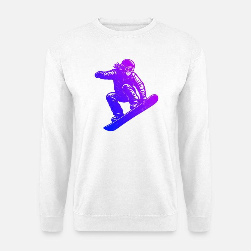 Frisches Snowboard Motiv für Snowboard - Unisex Pullover - Weiß