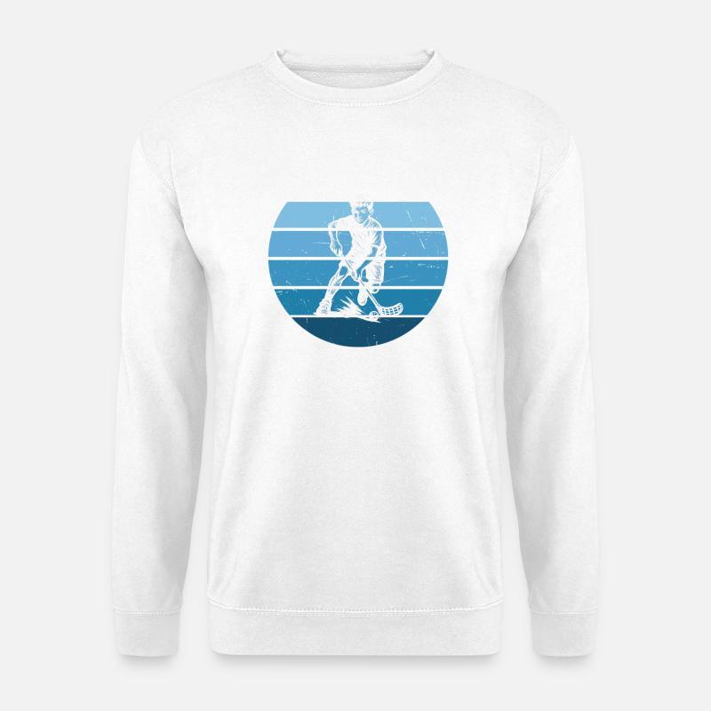 Einfach Floorball zeitloses Design - Unisex Pullover - Weiß