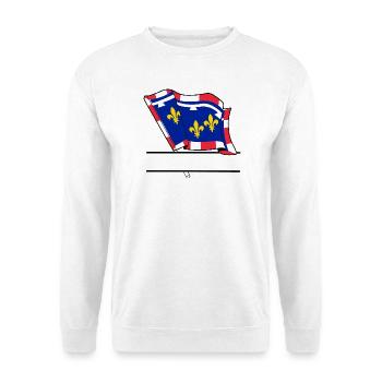 Centre-Val de Loire Writing space - Unisex Sweatshirt - white - Front