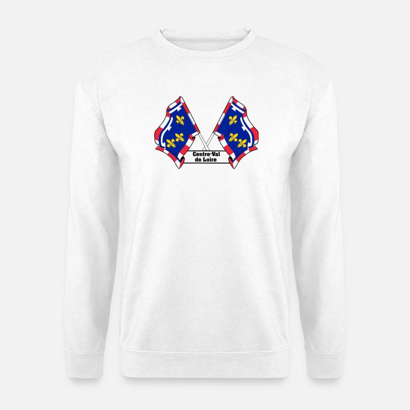 Centre-Val de Loire Text - Unisex Pullover - Weiß