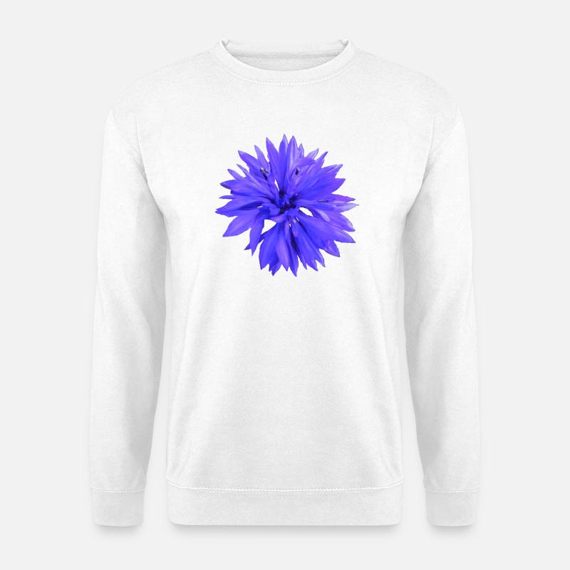 Kornblume - Unisex Pullover - Weiß