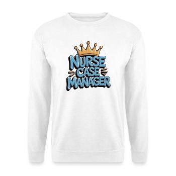Gestionnaire de cas infirmier – Coordination des soins de santé - Sweat-shirt Unisexe - blanc - Devant