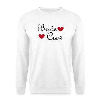 Bride Crew – T-shirt de soirée de garçon pour la mariée et les petites amies - Sweat-shirt Unisexe - blanc - Devant