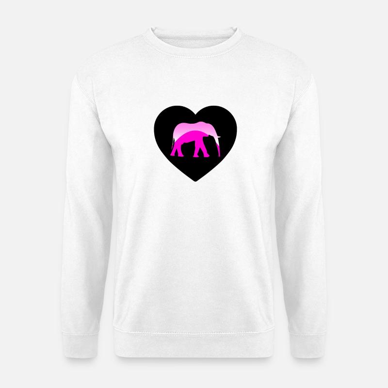 Elefant - Unisex Pullover - Weiß