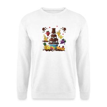 Chocolate Fountain Fruit Friends Design - Unisex Sweatshirt - white - Front