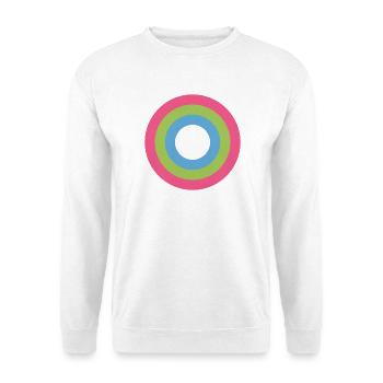 Konzentrische Ringpalette LGBTQ polysexuell - Unisex Pullover - Weiß - Vorne