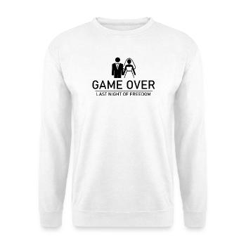 Partie terminée – Dernière nuit de liberté Hochzeit JGA - Sweat-shirt Unisexe - blanc - Devant