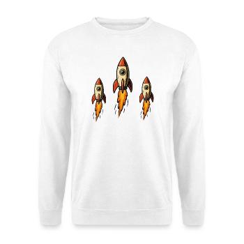 Three missiles - Unisex Sweatshirt - white - Front