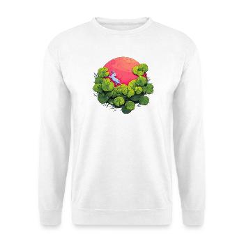 Moonlight Bunny in Leaf Forest - Unisex Sweatshirt - white - Front