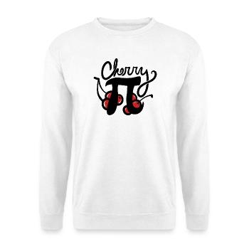Cherry Pi Illustration - Sweat-shirt Unisexe - blanc - Devant