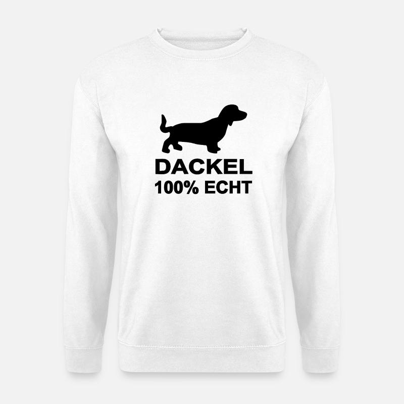 Dackel - Unisex Pullover - Weiß
