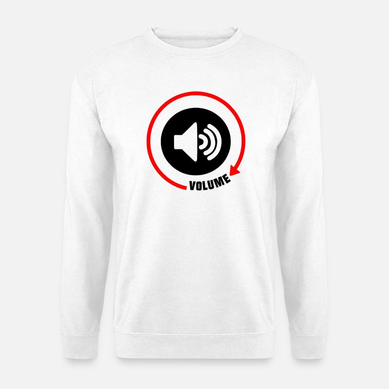Speaker Volume Knob - Unisex Sweatshirt - white