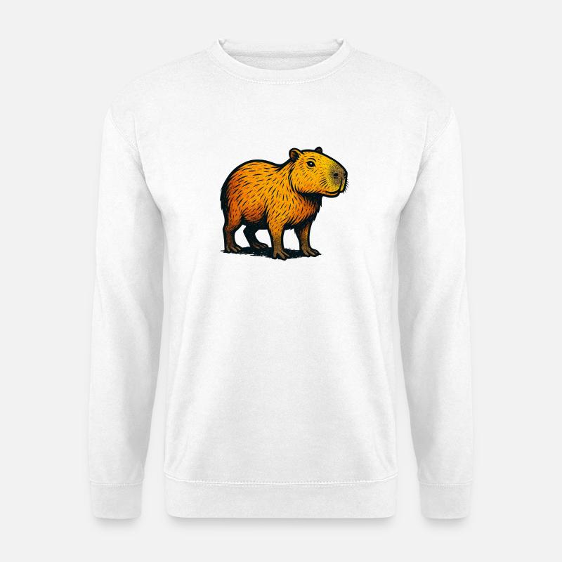 Kapibara Gradient Illustration - Unisex Sweatshirt - white