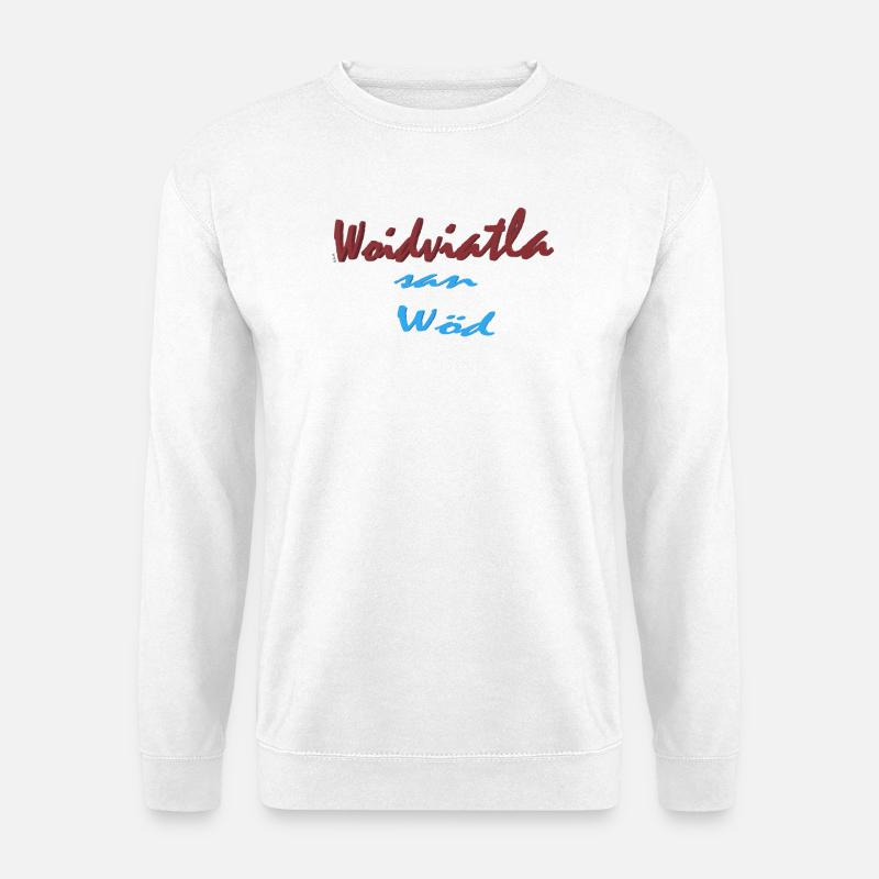 Woidviatla san Wöd - Unisex Pullover - Weiß
