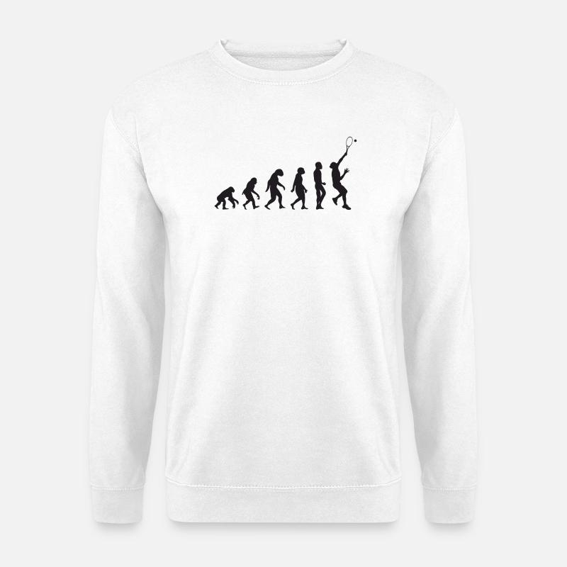 Tennis Evolution - Unisex Sweatshirt - white