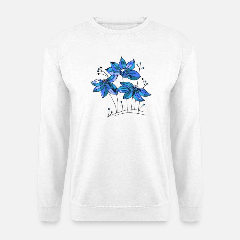 Blumen - Unisex Pullover - Weiß