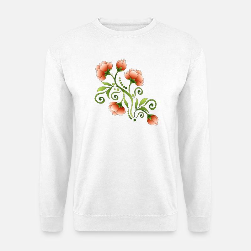 Fleur - Sweat-shirt Unisexe - blanc