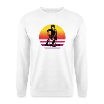 Clear floorball message - Unisex Sweatshirt - white - Front