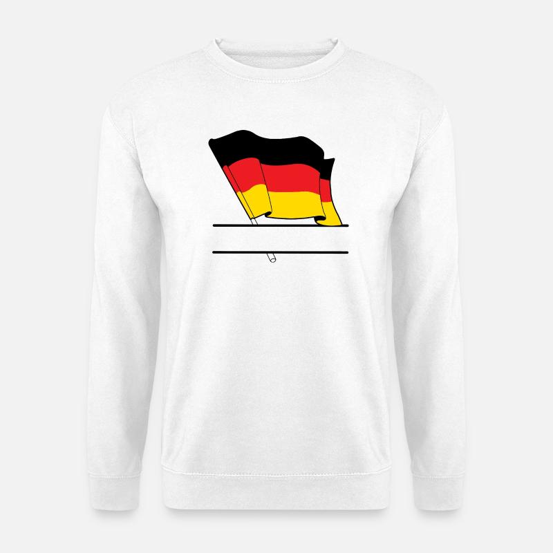 Germany Flag – Name Space - Unisex Sweatshirt - white