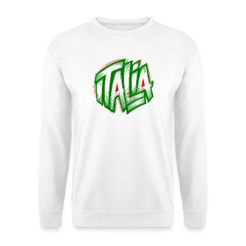 Italia Graffiti grün-rot - Unisex Pullover - Weiß - Vorne