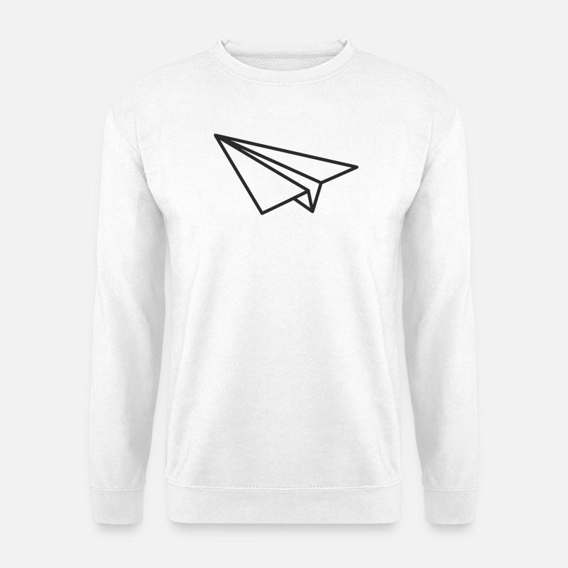 Papierflieger - Unisex Pullover - Weiß