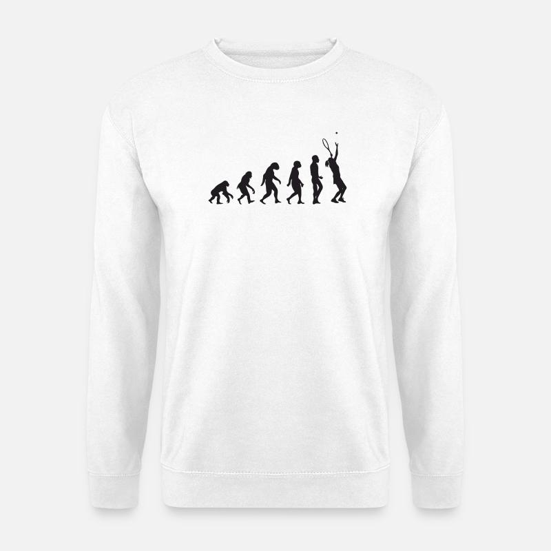Tennis Evolution - Unisex Sweatshirt - white
