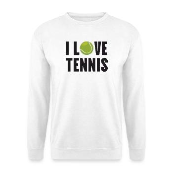I Love Tennis - Unisex Sweatshirt - white - Front