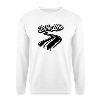 Bike Life Biker Design - Unisex Sweatshirt - white - Front