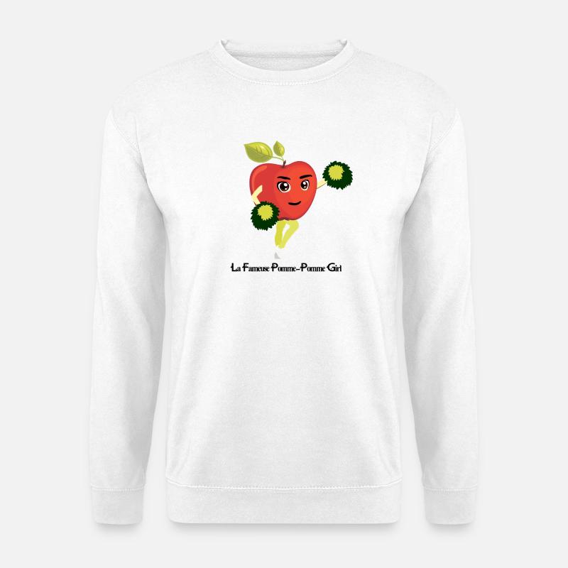 DIE BERÜHMTE CHEERLEADERIN! (Apfel) - Unisex Pullover - Weiß