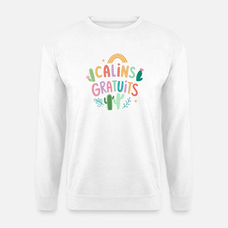 Kaktusfreie Kuscheleinheiten - Unisex Pullover - Weiß