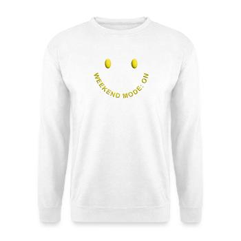 Mode Week-end ACTIVÉ Sourire de bonne humeur - Sweat-shirt Unisexe - blanc - Devant