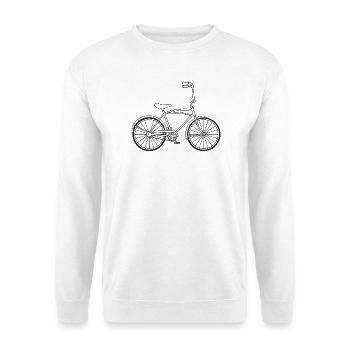 Bonanza Cult Bike – Retro Bike Silhouette - Unisex Sweatshirt - white - Front