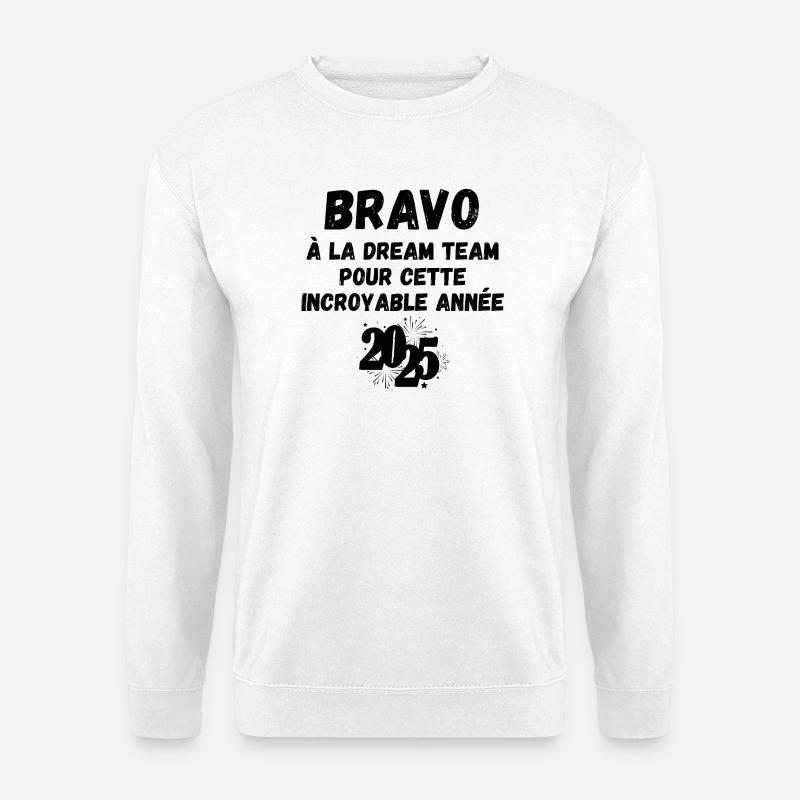 Danke, bravo, herzlichen Glückwunsch - Unisex Pullover - Weiß