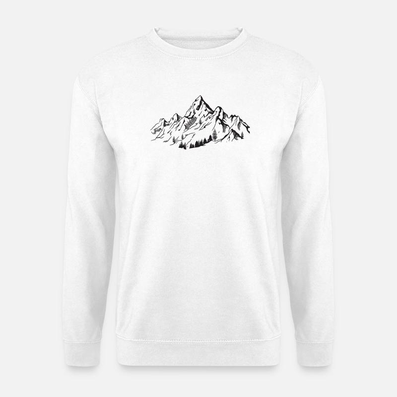 Gebirge - Unisex Pullover - Weiß