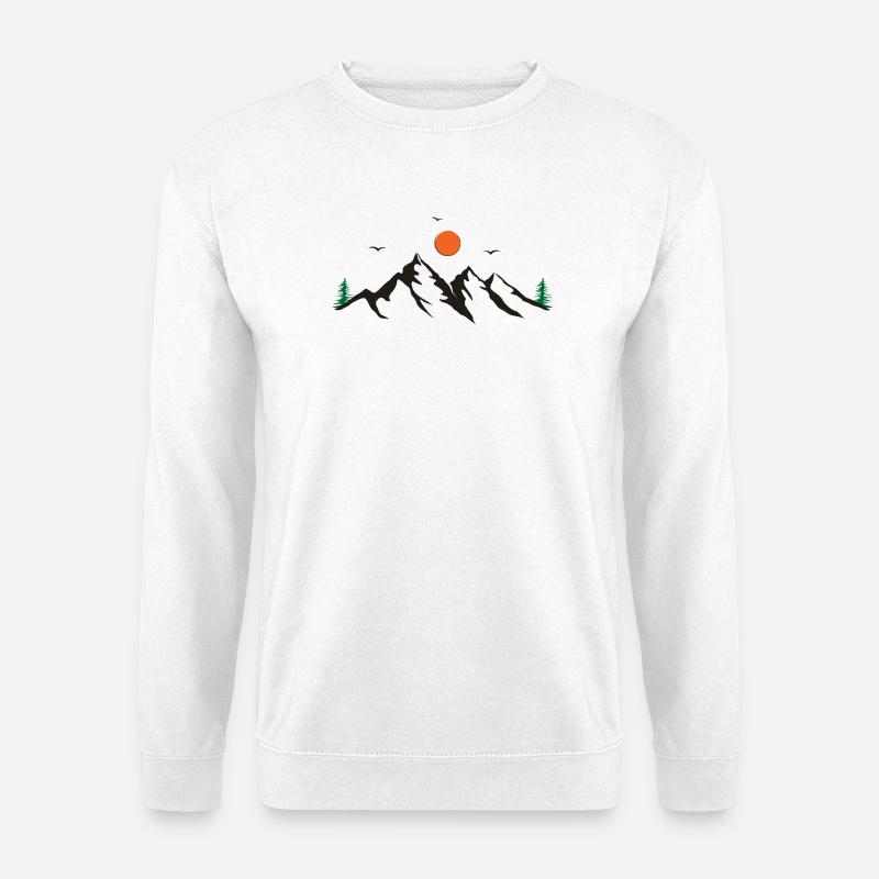 Gebirge - Unisex Pullover - Weiß
