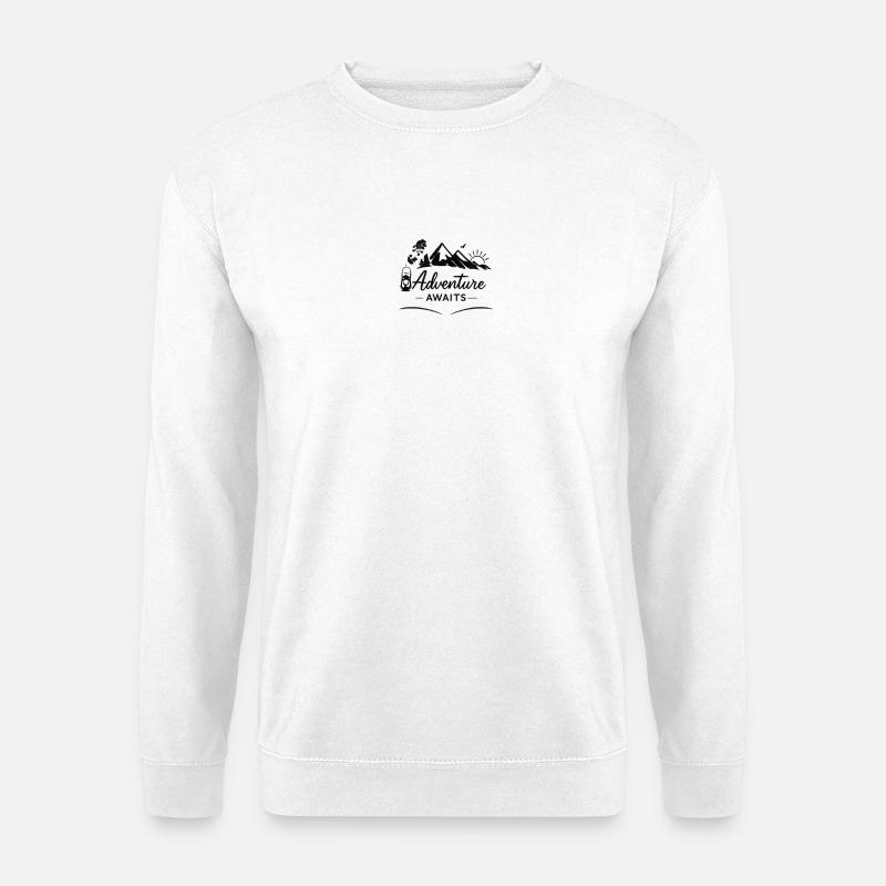 Abenteuer Wartet Berglandschaft - Unisex Pullover - Weiß