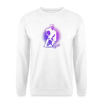 Un motif de floorball clair pour chaque jour - Sweat-shirt Unisexe - blanc - Devant